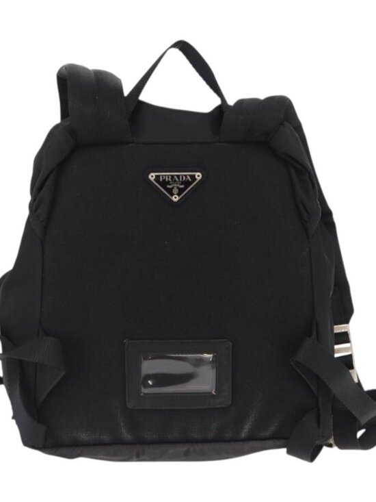 PRADA Backpack Nylon Black Silver Auth 164861 main image 14